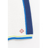 CASABLANCA WHITE BLUE CROCHET SHORTS